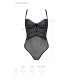 Боді Passion KERRIA BODY black, L/XL, з високими вирізами та верхом балконет