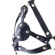 Портупея на грудь LOCKINK SEVANDA Queen Chest Harness with Removable Bra, чорна, зі знімними пестис