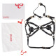 Портупея на грудь LOCKINK SEVANDA Queen Chest Harness with Removable Bra, чорна, зі знімними пестис