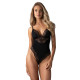 Тедді Obsessive Lobellis teddy, M/L, чорне, ліф з м’якою чашкою, відкрита спина, низ-стрінги