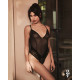 Тедді з доступом Obsessive Blomentis crotchless teddy, M/L, прозоре, відкрита спина, низ-стрінги