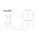 Комплект Obsessive Blomentis 2-pcs set, M/L, мереживний, ліф із зав’язками на спині, трусики-сліпи