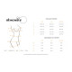 Бебі-дол Obsessive 838-BAB-3 babydoll & thong, L/XL, червоний, мереживний ліф, стрінги в комплекті