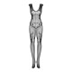 Бодістокінг Obsessive Bodystocking F241, S/M/L, сітка по всьому тілу, відкриті руки, відкрита спина