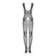 Бодістокінг Obsessive Bodystocking F241, S/M/L, сітка по всьому тілу, відкриті руки, відкрита спина