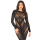 Сукня з довгим рукавом Leg Avenue Lace and Net Bodycon Gown One Size, Black
