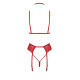 Комплект Kissable Bondage Kiss Set Red L/XL