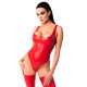 Боді Noir Handmade F352 Red powerwetlook body - M