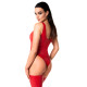 Боді Noir Handmade F352 Red powerwetlook body - XXL