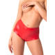 Шорти Noir Handmade F356 Red powerwetlook shorts - 3XL