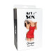 Сексуальна лакована сукня на шнурівці Art of Sex - Ginger червона