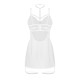 Бебі-дол Obsessive Arrowel White chemise S/M, з декоративним чокером та гартерами