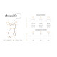 Бебі-дол Obsessive Arrowel White chemise 2XL/3XL, з декоративним чокером та гартерами