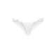 Трусики-стрінги з мереживом Obsessive Arrowel White crotchless thong S/M