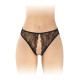 Трусики з відкритим доступом Fashion Secret Victoria Black, мереживо
