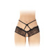 Трусики з відкритим доступом Fashion Secret Celia Black, лямки на талії