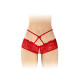 Трусики з відкритим доступом Fashion Secret Celia Red, лямки на талії