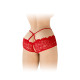 Трусики з відкритим доступом Fashion Secret Celia Red, лямки на талії