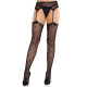 Колготки-панчохи Leg Avenue Heart Garterbelt Stockings One Size Black