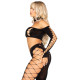 Комплект Leg Avenue Seamless Cut-Out Crop Top and Legging One Size Black