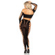 Комплект Leg Avenue Seamless Cut-Out Crop Top and Legging One Size Black