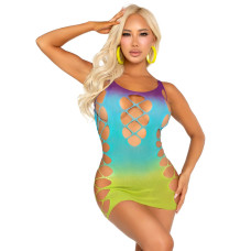 Сукня Leg Avenue Seamless Ombre Faux Lace Up Mini Dress One Size Ocean