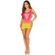 Сукня Leg Avenue Seamless Ombre Faux Lace Up Mini Dress One Size Sunset