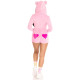 Комбінезон «Солодкий ведмедик» Leg Avenue Sweetheart Bear Velvet Romper S