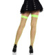 Панчохи у велику сітку Leg Avenue Fence Net Thigh Highs Neon Green, one size