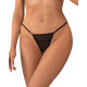 Набір трусиків з доступом Obsessive Bianca 2-pack crotchless thong L/XL