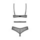 Боді Obsessive Euridia crotchless teddy M/L