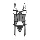 Корсет Obsessive Euridia corset & tanga M/L