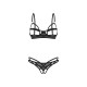 Комплект Obsessive Euridia 2-pcs crotchless set XL/2XL