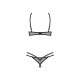 Комплект Obsessive Euridia 2-pcs crotchless set XL/2XL