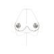 Прикраса на груди Obsessive Kisselie jewelry bra