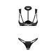 Комплект Obsessive Roccele 2-pcs crotchless set 2XL/3XL
