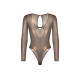 Боді Obsessive Soranna long-sleeved teddy 2XL/3XL