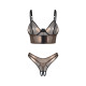Комплект Obsessive Soranna top & crotchless thong S/M