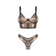 Комплект Obsessive Soranna top & crotchless thong 2XL/3XL