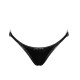 Трусики Noir Handmade P014 Dominae PVC panty with silver clasp XL