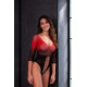 Бодістокінг Passion BS118 black/red