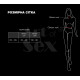 Жіноча портупея з шипами Art of Sex - Milana, екошкіра, розмір XS-2XL, колір червоний
